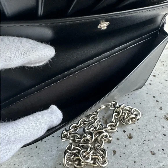 NWT Calvin Klein Minimal Monogram Chain Strap Wallet - Picture 4 of 8